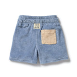 Dusty Blue Terry Shorts