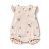 Peaches Pointelle Ruffle Growsuit