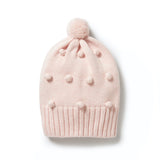 Knitted Bauble Hat | Pink