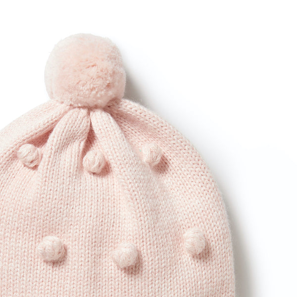 Knitted Bauble Hat | Pink