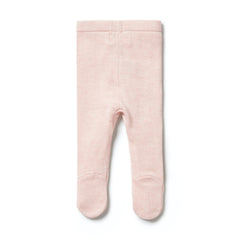 Knitted Legging w/Feet | Pink