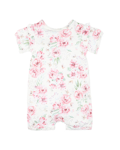 Evie Print S/S Zip Romper