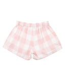 Lara Embroidered Check Shorts