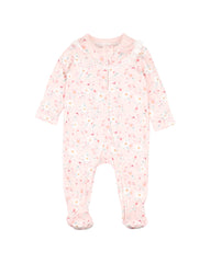 Zoe Print L/S Zip Onesie