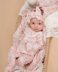 Zoe Print L/S Zip Onesie