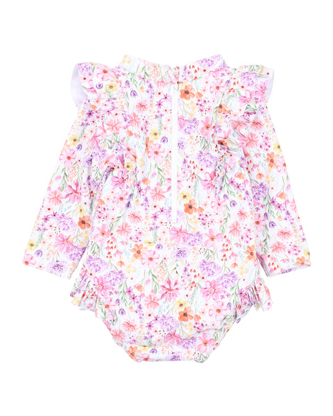 Nadia Print L/S Sunsuit