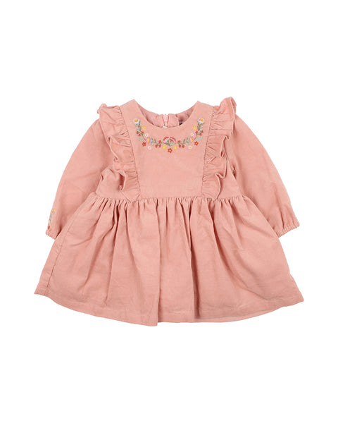Faye Embroidered Cord Dress