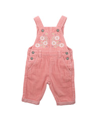 Thea Embroidered Cord Overall | Pink