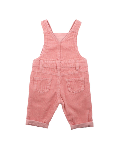 Thea Embroidered Cord Overall | Pink