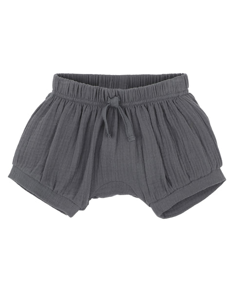 Slate Grey Crinkle Shorts