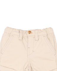 Beige Pocket Shorts