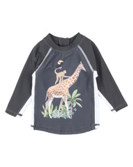 Silas Jungle Animals Rash Top