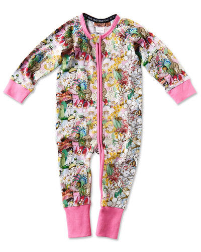 May Gibbs L/S Zip Romper | Pals Forever