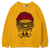 Burger Skater Furry Crew | Mustard