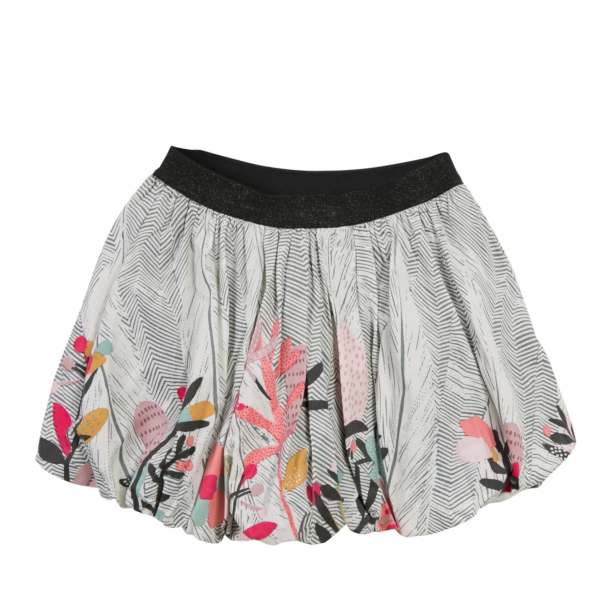 Floral Skirt | Grey