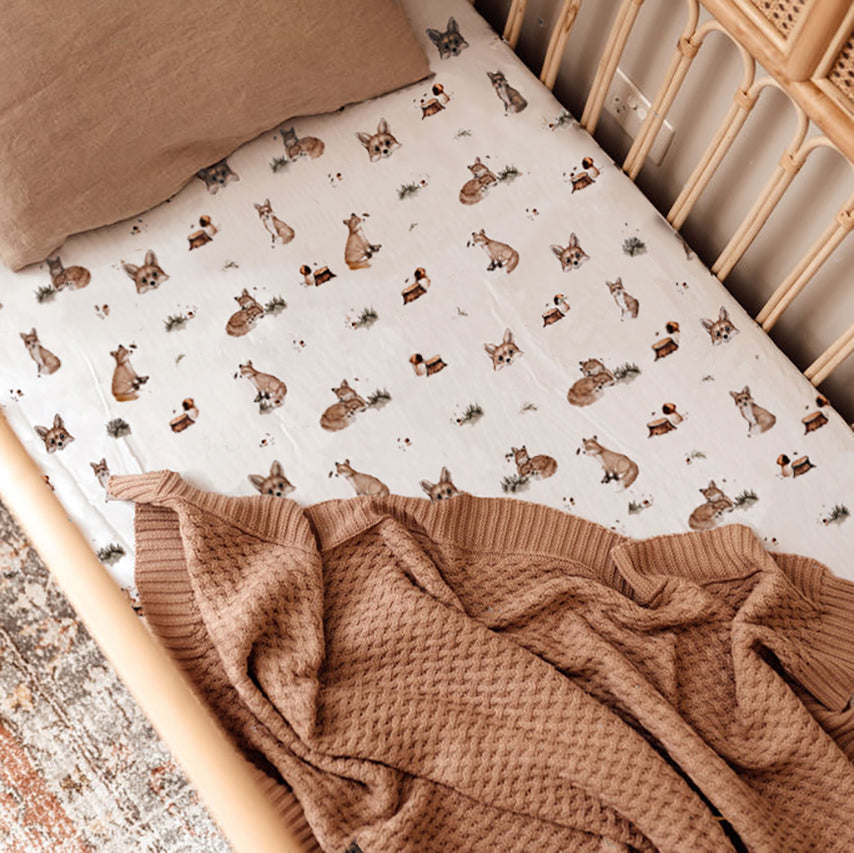 Fitted Cot Sheet | Fox