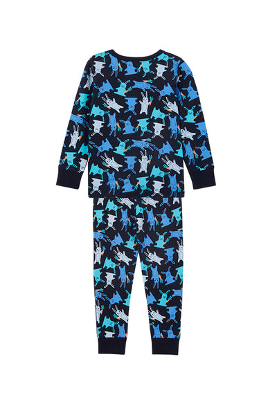 Navy Bunny L/S Pyjamas