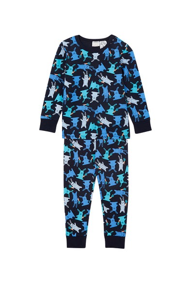 Navy Bunny L/S Pyjamas
