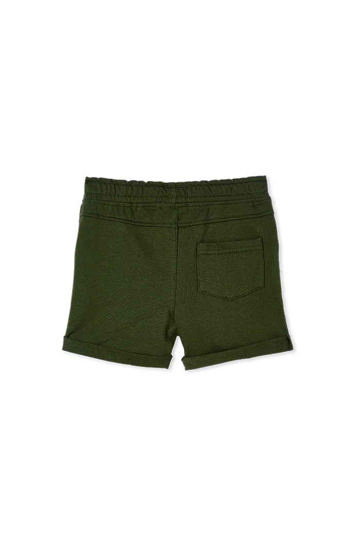 Hunter Green Fleece Shorts