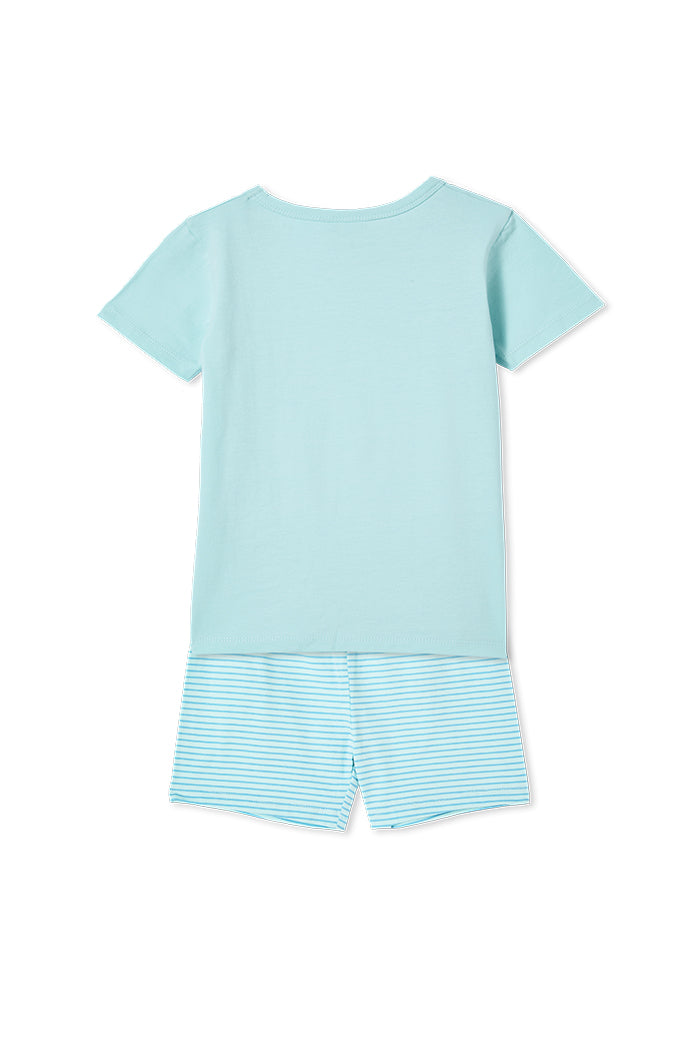 S/S Pocket Pyjamas | Pastel Blue