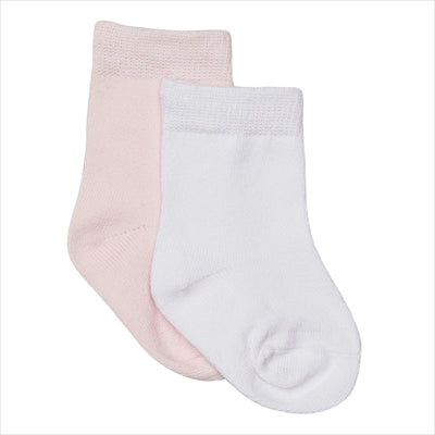 Socks 2 Pack | Pink & White