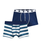 2pk Boxer Shorts | Navy/Stripe