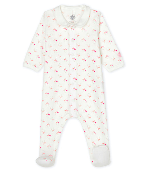 Footed Romper | Flamingos