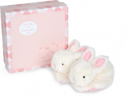 Rabbit Booties in Gift Box | Pink