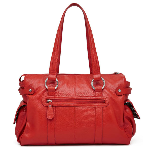 Mia Leather Nappy Bag