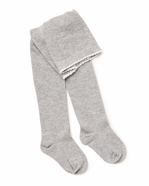 Knitted Tights - Grey Marle