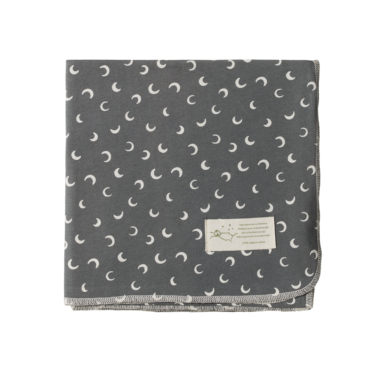 Wrap | Mini Crescent Moon Grey Print