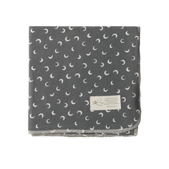 Wrap | Mini Crescent Moon Grey Print