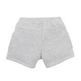 Cotton Terry Cargo Shorts | Grey