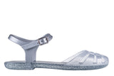 Mara Mini Sandal | Glitter Silver