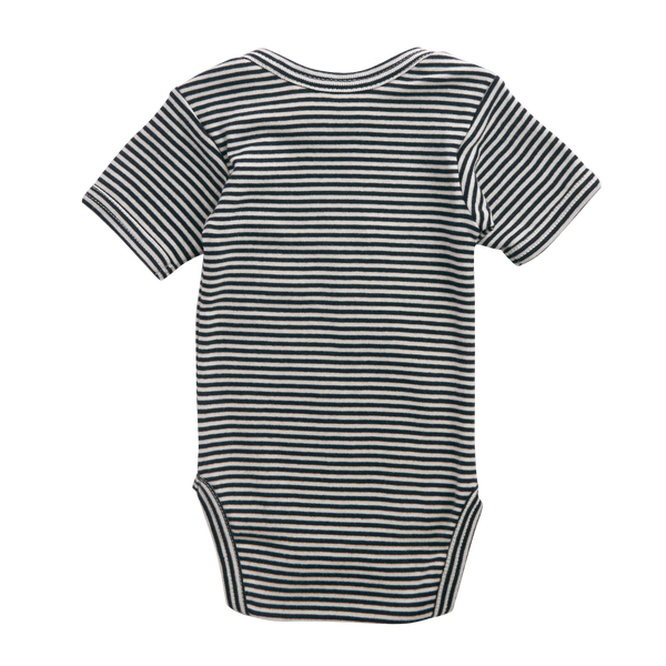 S/S Bodysuit | Navy Stripe