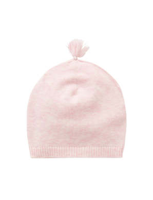 Newborn Beanie | Pale Pink Melange