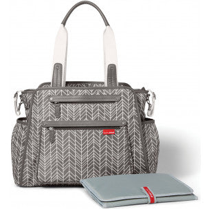 Grand Central Nappy Bag | Grey Feather